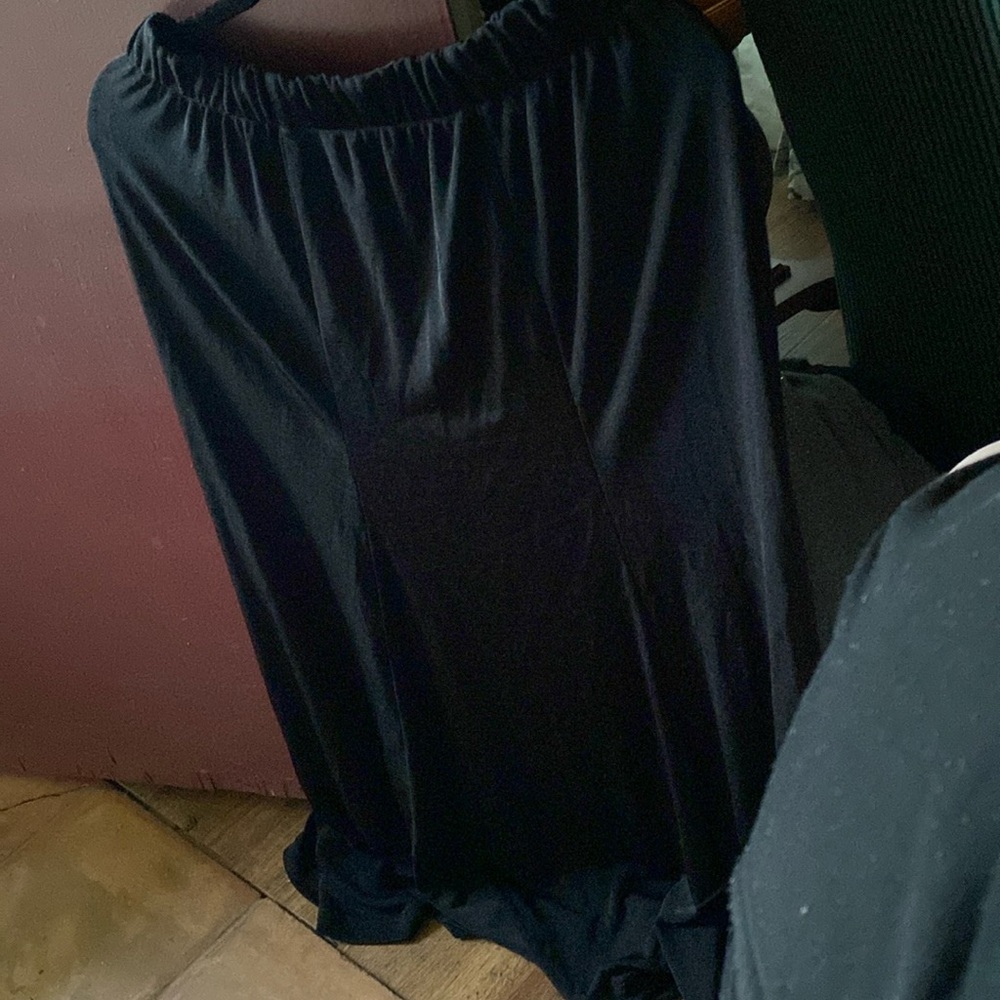 Long full circular skirt